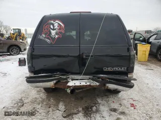 1996 Chevrolet Tahoe with VIN 1GNEK13R9TJ335411, listed as a Copart auction lot 87663725 with 111,802 mi miles and Salvage Title. Bid and sale history available at carsss.com. Image 6.