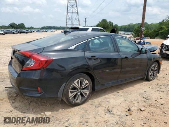 2016 Honda Civic EX-T with VIN 19XFC1F47GE014982, listed as a Copart auction lot 59727615 with 78,492 mi miles and Salvage title. Bid and sale history available at DreamBid. Image 3.