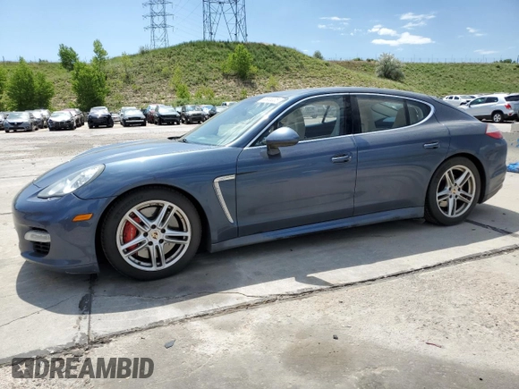 2010 Porsche Panamera Turbo with VIN WP0AC2A70AL090897, listed as a Copart auction lot 60986335 with 120,334 mi miles and Salvage title. Bid and sale history available at DreamBid. Image 1.