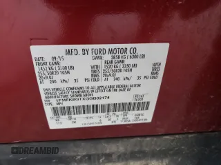 2016 Ford Explorer Sport z VIN 1FM5K8GTXGGB02174, wystawiony jako Copart lot #57963255 z przebiegiem 154 919 mil mil oraz Szkoda całkowita • Salvage title. Historia ofert i sprzedaży dostępna na DreamBid. Obrazek 14.