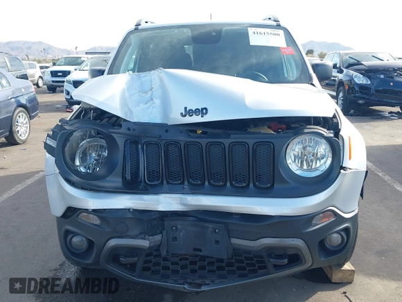 2018 Jeep Renegade Sport with VIN ZACCJBAB4JPH47649, listed as a IAAI auction lot 41615500 with 91,695 mi miles. Bid and sale history available at carsss.com. Image 6.