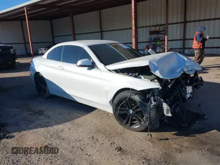 2017 BMW 4 Series 430i z VIN WBA4U7C57H5D43022, wystawiony jako IAAI lot #41364071 z przebiegiem 31 555 mil mil oraz . Historia ofert i sprzedaży dostępna na DreamBid. Obrazek 1.