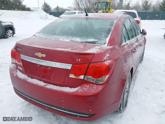 2012 Chevrolet Cruze LT w/1LT with VIN 1G1PF5SC8C7209122, listed as a IAAI auction lot 41609089 with 122,112 mi miles. Bid and sale history available at carsss.com. Image 4.