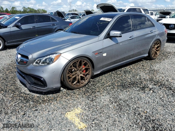 2014 Mercedes-Benz E-Class E 63 AMG S-Model with VIN WDDHF7GB7EA910740, listed as a Copart auction lot 73857184 with 115,493 mi miles and Salvage Title. Bid and sale history available at carsss.com. Image 1.