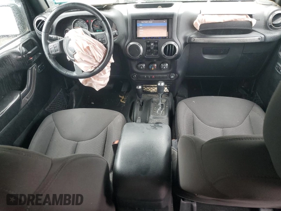 2017 Jeep Wrangler Unlimited Sport with VIN 1C4BJWDG8HL707809, listed as a Copart auction lot 57096085 with 34,959 mi miles and Salvage title. Bid and sale history available at DreamBid. Image 8.