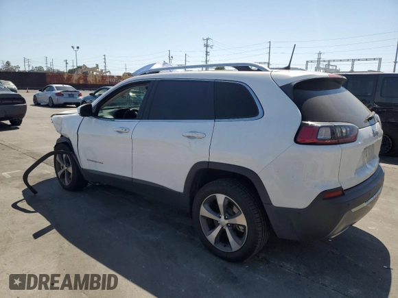 2021 Jeep Cherokee Limited with VIN 1C4PJLDX9MD187290, listed as a Copart auction lot 54074895 with 63,642 mi miles and Salvage title. Bid and sale history available at DreamBid. Image 2.