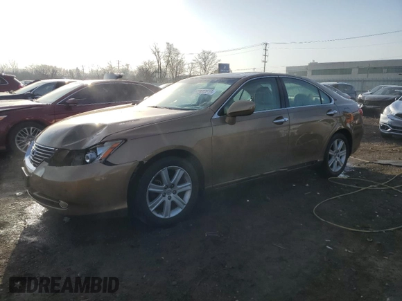 2007 Lexus ES 350 with VIN JTHBJ46G572073489, listed as a Copart auction lot 49692615 with 109,274 mi miles and Salvage Title. Bid and sale history available at carsss.com. Image 1.