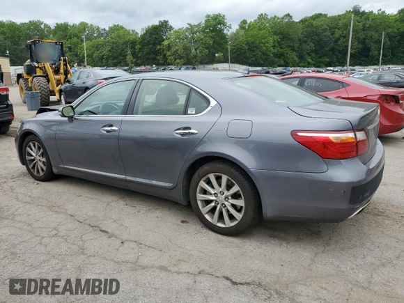 2012 Lexus LS 460 with VIN JTHCL5EF0C5014582, listed as a Copart auction lot 61168325 with 145,708 mi miles and Salvage title. Bid and sale history available at DreamBid. Image 2.
