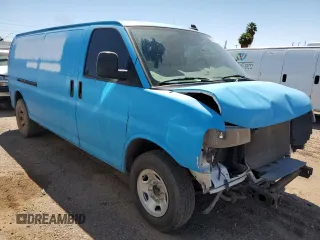 2021 Chevrolet Express Cargo with VIN 1GCWGBFPXM1187527, listed as a Copart auction lot 53276015 with 81,429 mi miles and Salvage title. Bid and sale history available at DreamBid. Image 4.