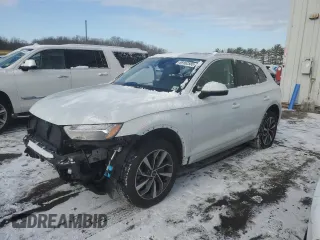 2023 Audi Q5 S line Premium Plus with VIN WA1EAAFY8P2191665, listed as a Copart auction lot 89162585 with 40,569 mi miles and Salvage Title. Bid and sale history available at carsss.com. Image 1.