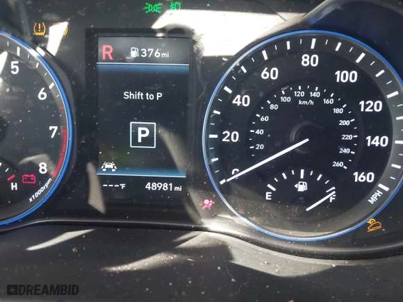 2021 Hyundai Kona Ultimate with VIN KM8K5CA58MU608994, listed as a IAAI auction lot 41334841 with 48,981 mi miles. Bid and sale history available at carsss.com. Image 15.