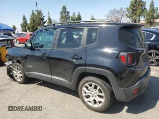 2018 Jeep Renegade Latitude with VIN ZACCJABB9JPH49826, listed as a Copart auction lot 55145805 with 97,752 mi miles and Salvage Title. Bid and sale history available at DreamBid. Image 2.