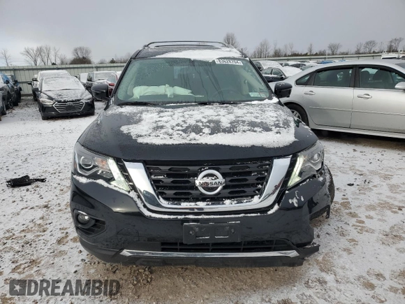 2020 Nissan Pathfinder Platinum with VIN 5N1DR2DM7LC624585, listed as a Copart auction lot 83628704 with 53,321 mi miles and Salvage Title. Bid and sale history available at carsss.com. Image 5.