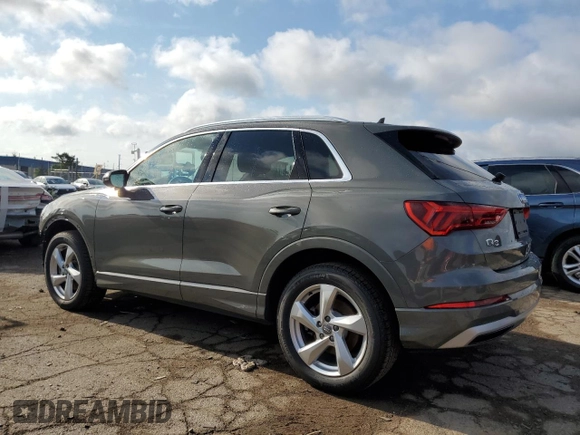 2019 Audi Q3 Premium Plus with VIN WA1BECF31K1083345, listed as a Copart auction lot 62835714 with 51,274 mi miles and Salvage Title. Bid and sale history available at carsss.com. Image 2.