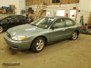 2006 Ford Taurus SE with VIN 1FAFP53UX6A187368, listed as a Copart auction lot 72020733 with 182,457 mi miles and Salvage Title. Bid and sale history available at carsss.com. Image 1.