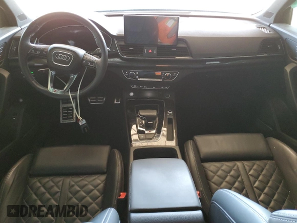 2021 Audi SQ5 Premium Plus with VIN WA1B4AFY7M2027409, listed as a Copart auction lot 46095593 with 13,648 mi miles. Bid and sale history available at carsss.com. Image 8.