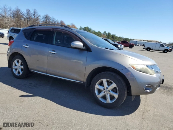 2009 Nissan Murano SL with VIN JN8AZ18W79W140649, listed as a Copart auction lot 51017184 with 135,056 mi miles and Salvage Title. Bid and sale history available at carsss.com. Image 4.