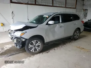 2017 Nissan Pathfinder SV with VIN 5N1DR2MM2HC691117, listed as a Copart auction lot 55679215 with Not provided miles and Salvage title. Bid and sale history available at DreamBid. Image 1.