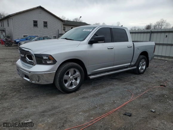 2017 Ram 1500 Big Horn with VIN 1C6RR7LG5HS727351, listed as a Copart auction lot 46856745 with 135,261 mi miles and Salvage Title. Bid and sale history available at carsss.com. Image 1.