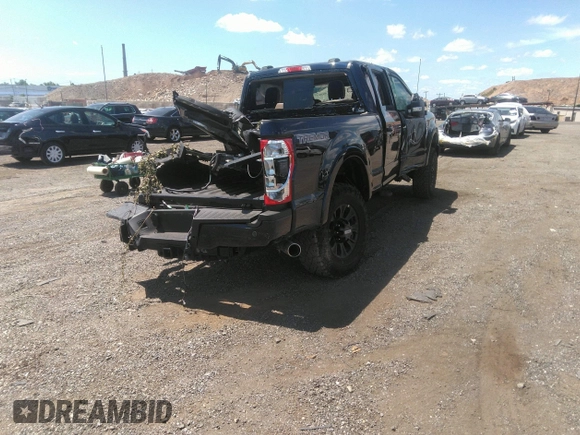 2022 Ford F-250 XL with VIN 1FT7W2BNXNEF72205, listed as a IAAI auction lot 39828317 with 20,213 mi miles and . Bid and sale history available at DreamBid. Image 4.