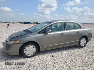 2007 Honda Civic with VIN JHMFA36257S014992, listed as a Copart auction lot 63490755 with 186,643 mi miles and Clean title. Bid and sale history available at DreamBid. Image 1.