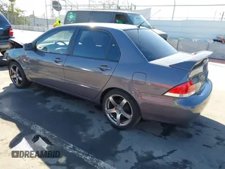 2005 Mitsubishi Lancer ES with VIN JA3AJ26E25U017526, listed as a IAAI auction lot 41680488 with 166,175 mi miles. Bid and sale history available at carsss.com. Image 3.