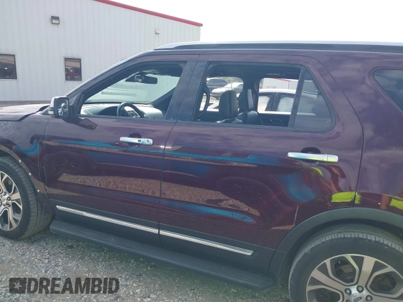 2018 Ford Explorer Platinum with VIN 1FM5K8HT7JGA52887, listed as a IAAI auction lot 40377025 with 92,577 mi miles. Bid and sale history available at carsss.com. Image 15.