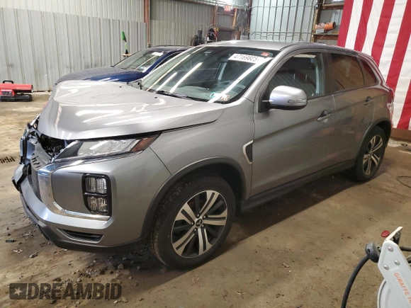2020 Mitsubishi Outlander Sport ES 2.0 with VIN JA4AR3AU5LU010012, listed as a Copart auction lot 47169885 with 63,156 mi miles and Salvage Title. Bid and sale history available at carsss.com. Image 1.