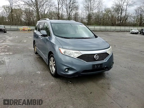 2012 Nissan Quest SL with VIN JN8AE2KPXC9032857, listed as a Copart auction lot 53962625 with 115,093 mi miles and Salvage Title. Bid and sale history available at carsss.com. Image 14.