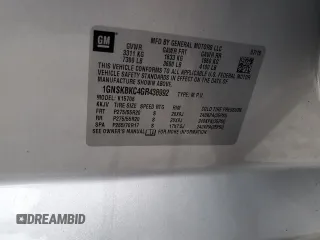 2016 Chevrolet Tahoe LT z VIN 1GNSKBKC4GR438992, wystawiony jako Copart lot #53170915 z przebiegiem 129 009 mil mil oraz Szkoda całkowita • Salvage title. Historia ofert i sprzedaży dostępna na DreamBid. Obrazek 13.