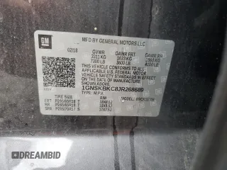 2018 Chevrolet Tahoe LT with VIN 1GNSKBKC8JR268689, listed as a Copart auction lot 58199955 with 131,906 mi miles and Salvage title. Bid and sale history available at DreamBid. Image 14.