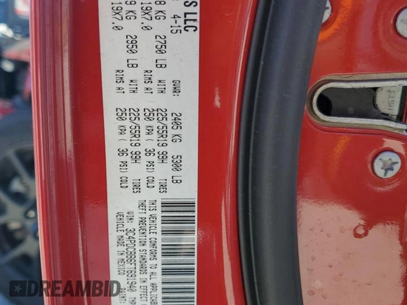 2015 Dodge Journey SXT with VIN 3C4PDCBB6FT691940, listed as a Copart auction lot 49379115 with 108,827 mi miles and Salvage Title. Bid and sale history available at carsss.com. Image 13.