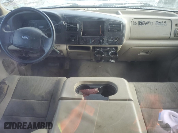2005 Ford F-250 XL with VIN 1FTNF21505EC75291, listed as a Copart auction lot 88982815 with Not Provided miles and Salvage Title. Bid and sale history available at DreamBid. Image 8.