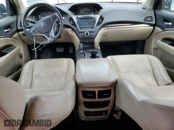 2014 Acura MDX Advance with VIN 5FRYD4H83EB037575, listed as a Copart auction lot 50621255 with 129,417 mi miles and Salvage Title. Bid and sale history available at DreamBid. Image 8.