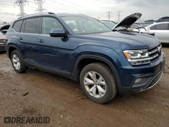 2018 Volkswagen Atlas SE with VIN 1V2LR2CA0JC541907, listed as a Copart auction lot 58746275 with 83,437 mi miles and Salvage title. Bid and sale history available at DreamBid. Image 4.