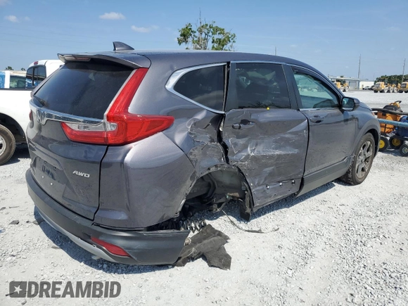 2019 Honda CR-V EX with VIN 2HKRW2H58KH650542, listed as a Copart auction lot 53875325 with 20,034 mi miles and Salvage Title. Bid and sale history available at carsss.com. Image 3.