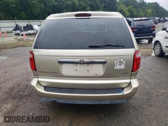 2006 Chrysler Town & Country LX with VIN 1A4GP44R76B610205, listed as a Copart auction lot 64354854 with 105,152 mi miles and Salvage Title. Bid and sale history available at DreamBid. Image 6.