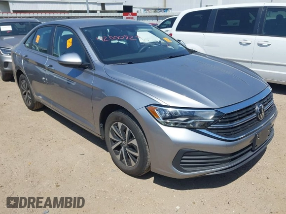 2024 Volkswagen Jetta S with VIN 3VW5M7BUXRM088453, listed as a IAAI auction lot 42000829 with 14,561 mi miles and . Bid and sale history available at DreamBid. Image 1.