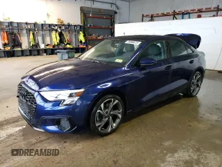 2023 Audi A3 Premium with VIN WAUGUDGYXPA025723, listed as a Copart auction lot 70868673 with 18,162 mi miles. Bid and sale history available at carsss.com. Image 1.