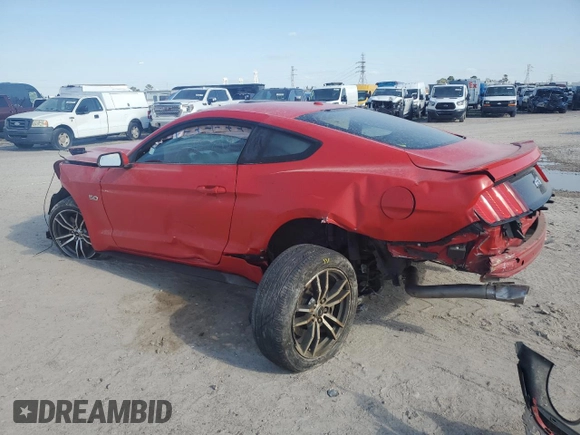 2015 Ford Mustang GT with VIN 1FA6P8CF4F5332710, listed as a Copart auction lot 48941175 with 14,321 mi miles and Salvage Title. Bid and sale history available at DreamBid. Image 2.