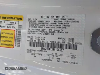 2024 Ford Mustang EcoBoost with VIN 1FAGP8UH3R5126397, listed as a IAAI auction lot 41917899 with 15,743 mi miles and . Bid and sale history available at DreamBid. Image 9.
