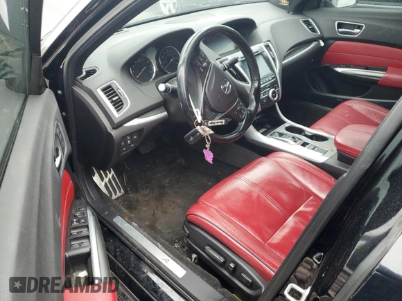 2019 Acura TLX w/A-Spec Pkg with VIN 19UUB2F63KA000057, listed as a Copart auction lot 44729405 with 87,189 mi miles and Salvage Title. Bid and sale history available at carsss.com. Image 8.