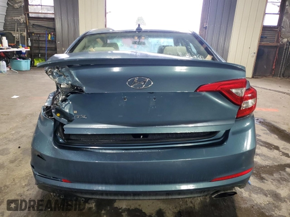 2015 Hyundai Sonata 2.4L SE with VIN 5NPE24AF6FH203674, listed as a Copart auction lot 81579804 with 125,576 mi miles and Non Repairable. Bid and sale history available at carsss.com. Image 6.