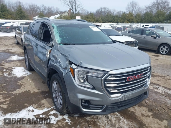 2024 GMC Terrain SLT with VIN 3GKALVEG1RL171374, listed as a IAAI auction lot 41567128 with 21,343 mi miles and . Bid and sale history available at DreamBid. Image 1.
