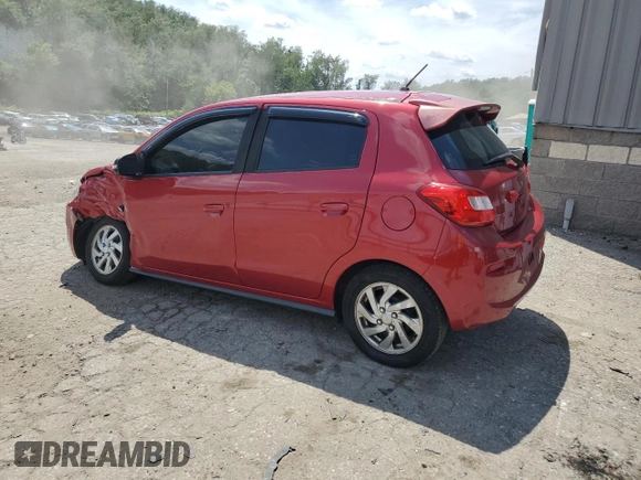 2018 Mitsubishi Mirage SE with VIN ML32A4HJ4JH005329, listed as a Copart auction lot 46583765 with 82,883 mi miles and Salvage title. Bid and sale history available at DreamBid. Image 2.