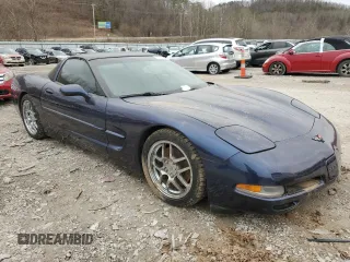 2001 Chevrolet Corvette with VIN 1G1YY22G515121394, listed as a Copart auction lot 47123245 with 0 mi miles and Salvage Title. Bid and sale history available at carsss.com. Image 4.