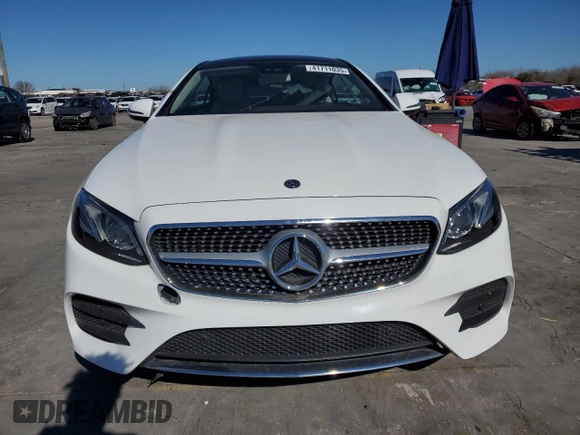 2018 Mercedes-Benz E-Class E 400 with VIN WDD1J6FB8JF047827, listed as a Copart auction lot 41711035 with 18,142 mi miles and Salvage Title. Bid and sale history available at carsss.com. Image 5.