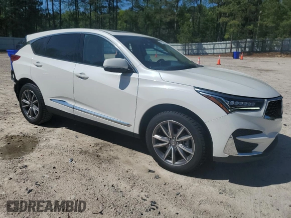 2021 Acura RDX Technology with VIN 5J8TC2H5XML046781, listed as a Copart auction lot 52187775 with 58,995 mi miles and Salvage title. Bid and sale history available at DreamBid. Image 4.