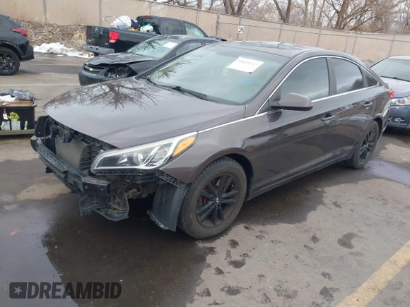 2017 Hyundai Sonata 2.4L with VIN 5NPE24AFXHH587851, listed as a IAAI auction lot 41619232 with 104,367 mi miles and . Bid and sale history available at carsss.com. Image 19.