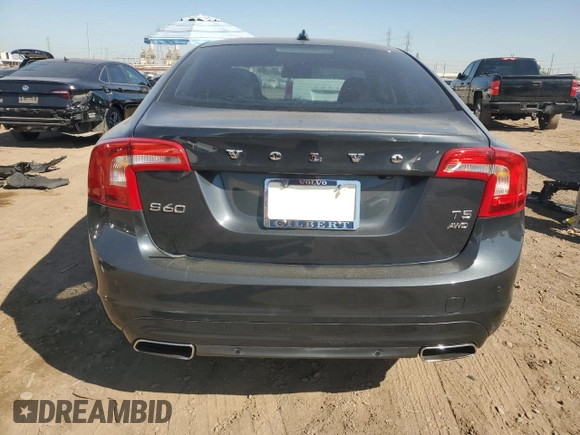 2015 Volvo S60 T5 Platinum with VIN YV1612TD0F2307466, listed as a Copart auction lot 72807063 with 92,151 mi miles. Bid and sale history available at carsss.com. Image 6.
